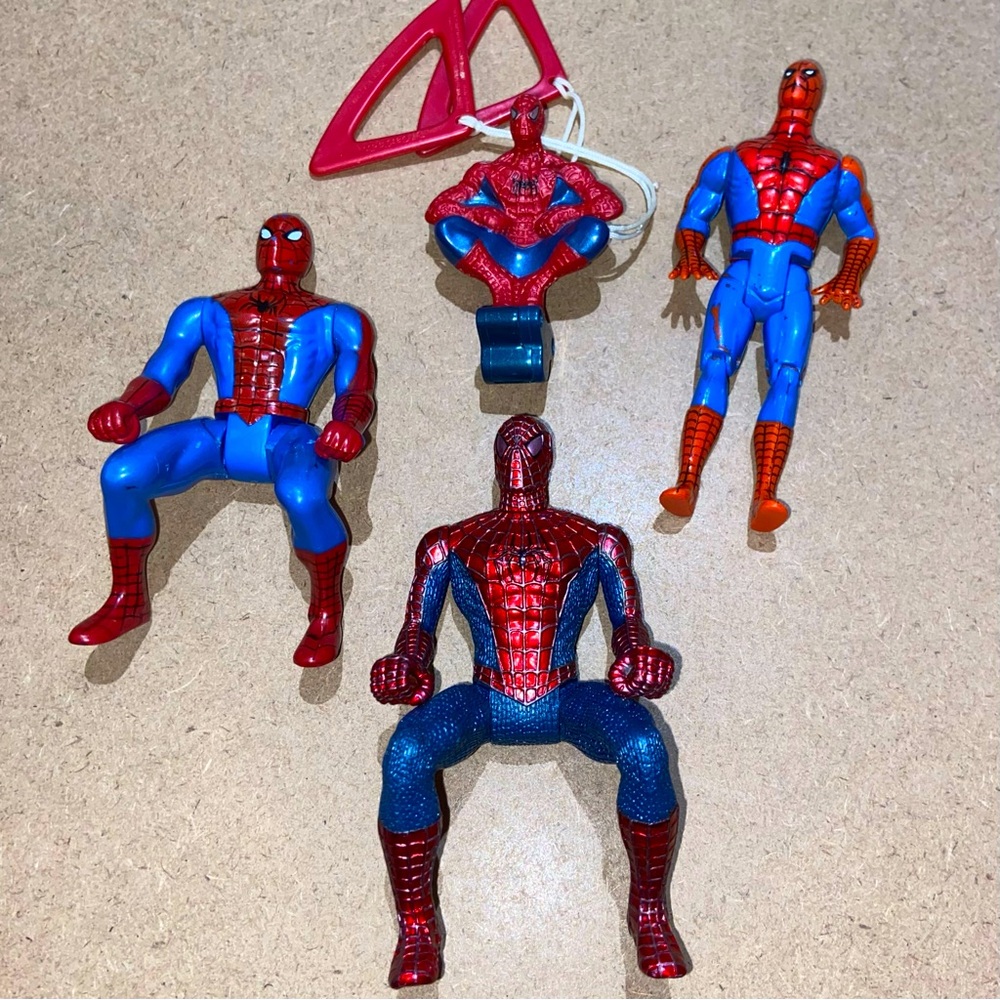VINTAGE 1990-02 MARVEL Spider-Man Action Figure Toys Lot Of 4ea